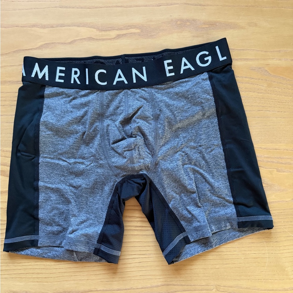 American Eagle Outfitters Black and Gray Boxer Briefs